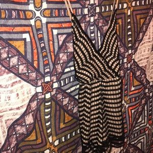 Black sequined romper